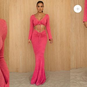 Pink Knit JLuxLable Resort Set